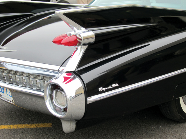 Cadillac’s huge fins of 1959 would later become a symbol of the decade 