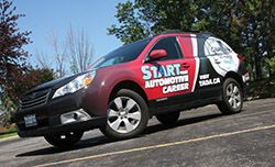  TADA will be taking this bright liveried Subaru on the road with Career Start