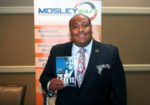 Cory Mosley with his new book - The Way I See It