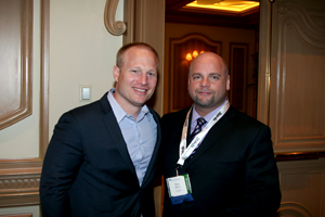 Leif Babin (left) with automotive digital marketing consultant Eric Miltsch