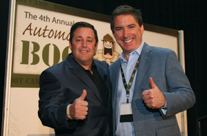 Sean Stapleton (left) and event MC Brian Pasch of PCG Digital Consulting 