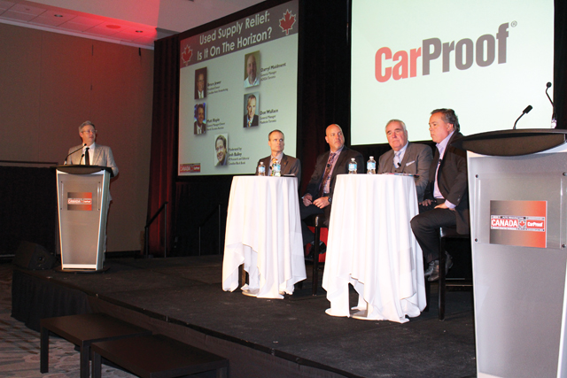 A panel discussion tackles used car supply relief at 2015 Auto Remarketing Canada