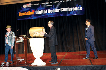Event host Brent Wees (on left), Partner and Client Services Director for Glovebox