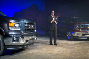 2014 Chevrolet Silverado and GMC Sierra with GM North America president Mark Reuss
