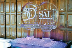 IA-SAL 50th anniversary ice sculpture