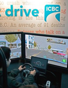 ICBC simulator was just one of the interactive attractions
