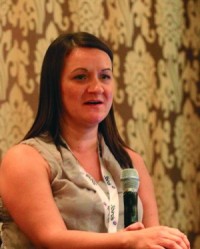 Aleksandra Banas, Digital Marketing Manager for Lexus of Edmonton, was one  of the all-female panelists