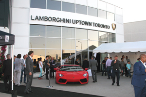 Lamborghini Uptown Toronto opening gala