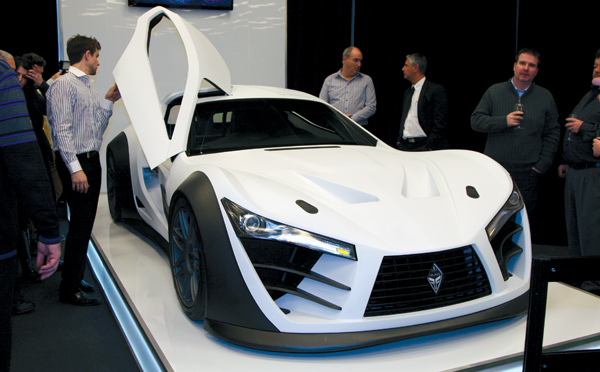 Locally produced supercar, the FELINO CB7 was a star attraction