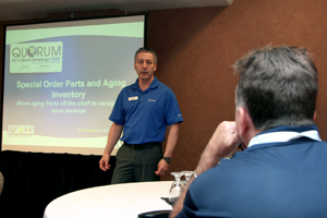 Afternoon workshops were tailored to specific dealership departments