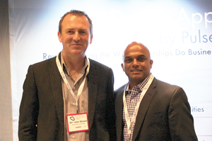 Brendan Moore (left), Sales Manager, Auto Dealer App and Mohan Markandaier, President of Auto Dealer App