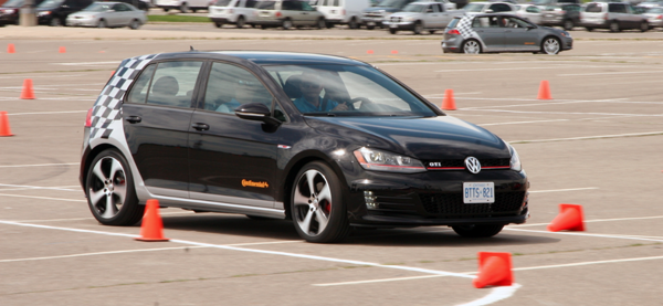 Attendees get a chance to put both the regular 2015 Golf and GTI models through their paces 