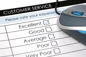 Online customer service satisfaction survey
